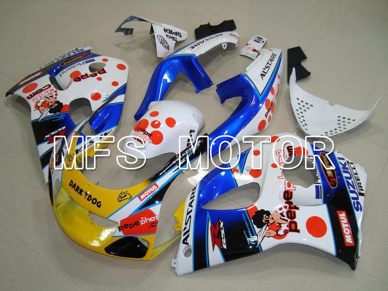 Suzuki GSXR600 1997-2000 ABS Fairing - Dark Dog - Blue White Yellow - MFS5214 - Fairings Kit