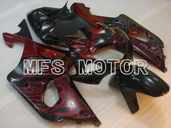 Suzuki GSXR750 2000-2003 Injection ABS Fairing - Flame - Black - MFS6937 - Fairings Kit