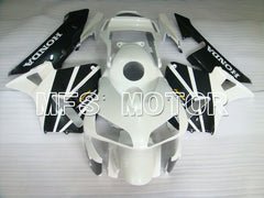 Honda CBR600RR 2003-2004 ABS Injection Fairing - Factory Style - Black White - MFS2089 - Fairings Kit