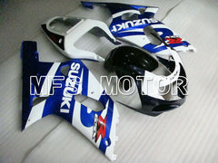 Suzuki GSXR600 2001-2003 Injection ABS Fairing - Factory Style - Black Wihte Blue - MFS2112 - Fairings Kit