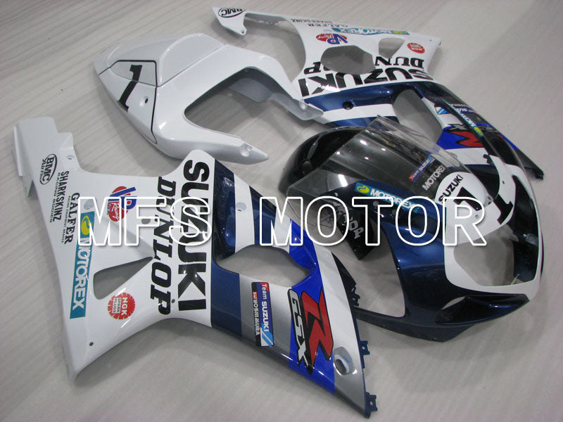 Suzuki GSXR600 2001-2003 Injection ABS Fairing - Factory Style - White Blue - MFS2144 - Fairings Kit