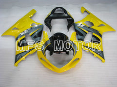 Suzuki GSXR600 2001-2003 Injection ABS Fairing - Factory Style - Black Yellow - MFS2167 - Fairings Kit