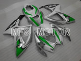 Suzuki GSXR600 GSXR750 2006-2007 Injection ABS Fairing - Factory Style - White Green Silver - MFS2352 - Fairings Kit