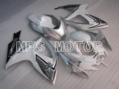 Suzuki GSXR600 GSXR750 2006-2007 Injection ABS Fairing - Factory Style - White Silver - MFS2398 - Fairings Kit