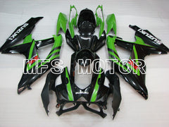Suzuki GSXR600 GSXR750 2008-2010 Injection ABS Fairing - Factory Style - Black Green - MFS2474 - Fairings Kit