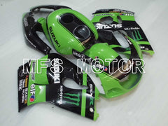 Suzuki GSXR600 1997-2000 ABS Fairing - Monster - Black Green - MFS2561 - Fairings Kit