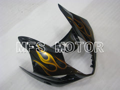 Suzuki GSXR1000 2003-2004 Injection ABS Fairing - Flame - Black Yellow - MFS2577 - Fairings Kit