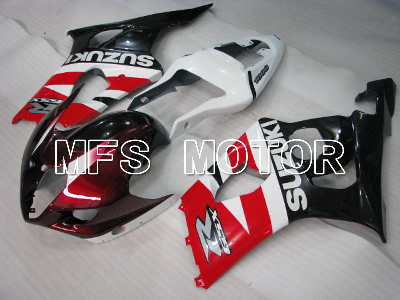 Suzuki GSXR1000 2003-2004 Injection ABS Fairing - Factory Style - Black Red White - MFS2600 - Fairings Kit