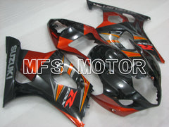 Suzuki GSXR1000 2003-2004 Injection ABS Fairing - Factory Style - Black Orange - MFS2611 - Fairings Kit