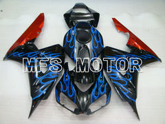 Honda CBR1000RR 2006-2007 Injection ABS Fairing - Flame - Black Blue - MFS2884 - Fairings Kit