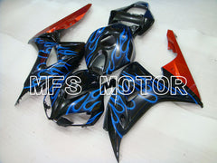 Honda CBR1000RR 2006-2007 Injection ABS Fairing - Flame - Black Blue - MFS2884 - Fairings Kit