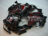 Honda CBR600 F2 1991-1994 ABS Fairing - Flame - Black Red - MFS3084 - Fairings Kit