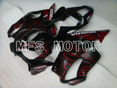 Honda CBR600 F4i 2001-2003 Injection ABS Fairing - Flame - Black Red - MFS3173 - Fairings Kit