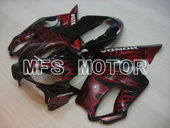 Honda CBR900RR 929 2000-2001 Injection ABS Fairing - Flame - Black Red - MFS3200 - Fairings Kit