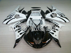 Yamaha YZF-R6 2003-2004 Injection ABS Fairing - Flame - White Black - MFS3490 - Fairings Kit