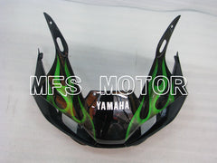 Yamaha YZF-R6 1998-2002 Injection ABS Fairing - Flame - Black Green - MFS3520 - Fairings Kit