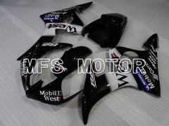 Yamaha YZF-R6 2005 Injection ABS Fairing - West - White Black - MFS3576 - Fairings Kit