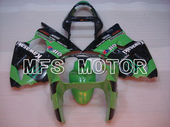 Kawasaki NINJA ZX6R 2000-2002 Injection ABS Fairing - Monster - Black Green - MFS3644 - Fairings Kit