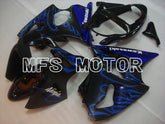 Kawasaki NINJA ZX6R 2000-2002 Injection ABS Fairing - Flame - Black Blue - MFS3682 - Fairings Kit