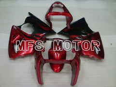 Kawasaki NINJA ZX6R 2000-2002 Injection ABS Fairing - Factory Style - Black Red - MFS3687 - Fairings Kit