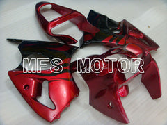 Kawasaki NINJA ZX6R 2000-2002 Injection ABS Fairing - Factory Style - Black Red - MFS3687 - Fairings Kit