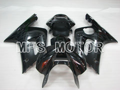 Kawasaki NINJA ZX6R 2003-2004 Injection ABS Fairing - Flame - Black - MFS3722 - Fairings Kit