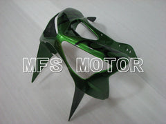Kawasaki NINJA ZX6R 2003-2004 Injection ABS Fairing - Flame - Black Green - MFS3725 - Fairings Kit