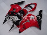 Kawasaki NINJA ZX6R 2003-2004 Injection ABS Fairing - Factory Style - Black Red - MFS3727 - Fairings Kit