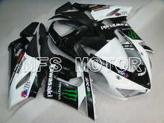 Kawasaki NINJA ZX6R 2005-2006 Injection ABS Fairing - Monster - Black White - MFS3808 - Fairings Kit