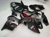 Kawasaki NINJA ZX9R 2000-2001 ABS Fairing - Flame - Black Red - MFS3830 - Fairings Kit