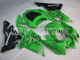 Kawasaki NINJA ZX10R 2004-2005 Injection ABS Fairing - Flame - Black Green - MFS3954 - Fairings Kit