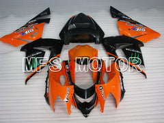 Kawasaki NINJA ZX10R 2004-2005 Injection ABS Fairing - Monster - Black Orange - MFS3969 - Fairings Kit