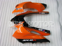 Kawasaki NINJA ZX10R 2004-2005 Injection ABS Fairing - Monster - Black Orange - MFS3969 - Fairings Kit