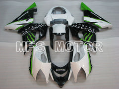 Kawasaki NINJA ZX10R 2004-2005 Injection ABS Fairing - Monster - Black White - MFS3985 - Fairings Kit