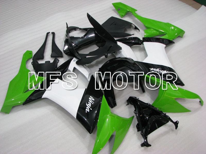 Kawasaki NINJA ZX10R 2008-2010 Injection ABS Fairing - Factory Style - Black Green White - MFS4055 - Fairings Kit