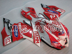 Ducati 1199 2011-2014 Injection ABS Fairing - FIAMM - Red White - MFS4066 - Fairings Kit