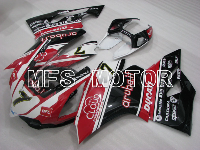 Ducati 1199 2011-2014 Injection ABS Fairing - aruba.it - Black White Red - MFS4108 - Fairings Kit