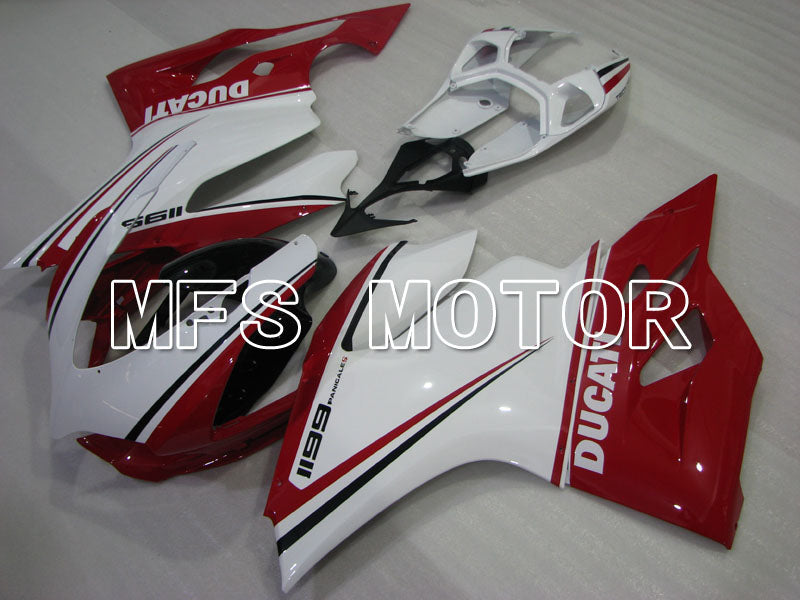 Ducati 1199 2011-2014 Injection ABS Fairing - Factory Style - Red White - MFS4117 - Fairings Kit