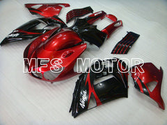 Kawasaki NINJA ZX14R 2006-2011 Injection ABS Fairing - Factory Style - Black Red wine color - MFS4161 - Fairings Kit