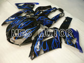 Kawasaki NINJA ZX14R 2006-2011 Injection ABS Fairing - Flame - Black Blue - MFS4183 - Fairings Kit