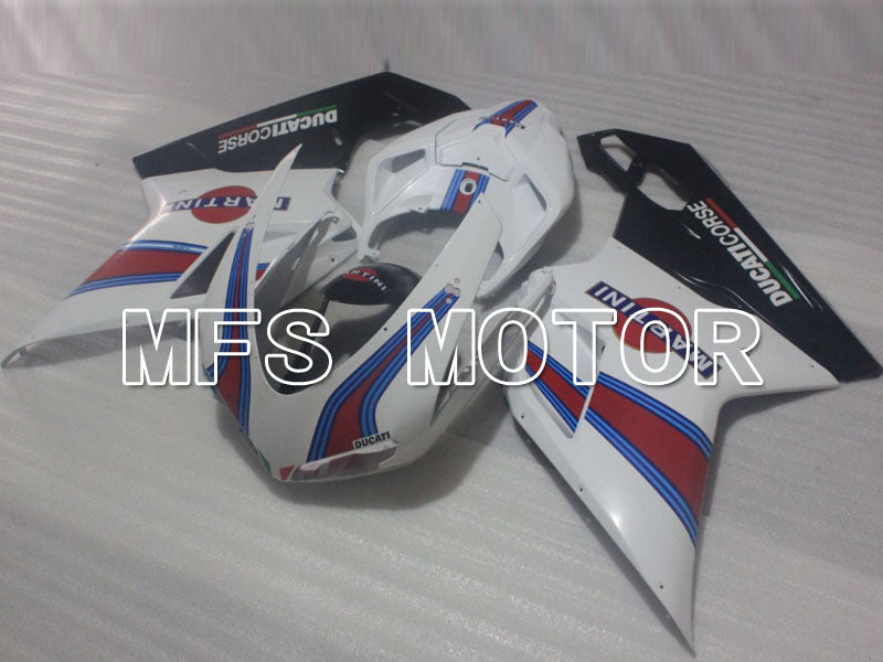 Ducati 848 / 1098 / 1198 2007-2011 Injection ABS Fairing - MARTINI - Black White - MFS4184 - Fairings Kit