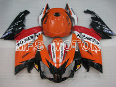 Aprilia RS125 2006-2011 Injection ABS Fairing - Repsol - Black Orange Red - MFS4255 - Fairings Kit