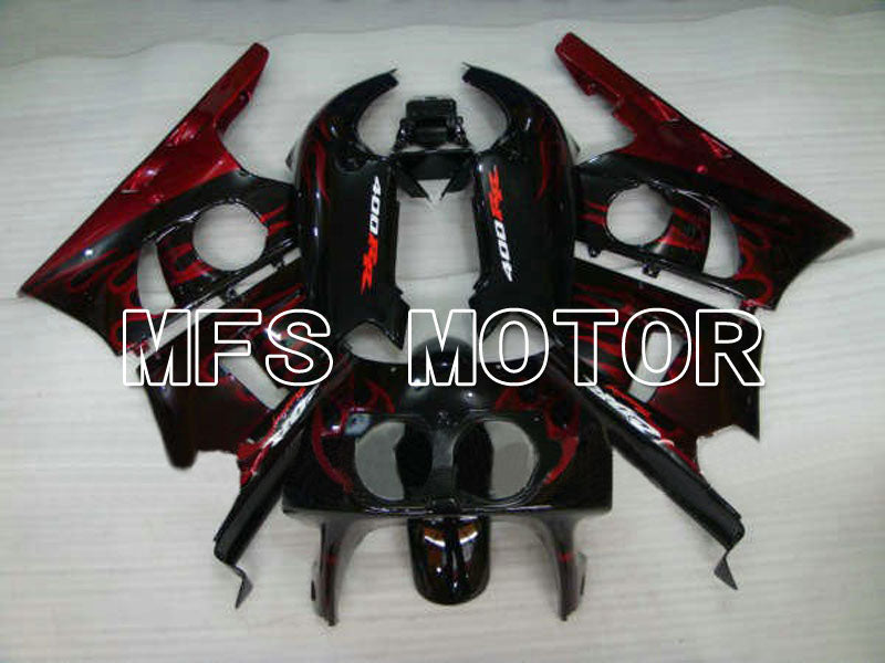 Honda CBR 400RR NC29 1990-1999 ABS Fairing - Flame - Red wine color Black - MFS4625 - Fairings Kit