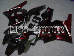 Honda CBR 400RR NC29 1990-1999 ABS Fairing - Flame - Red wine color Black - MFS4628 - Fairings Kit