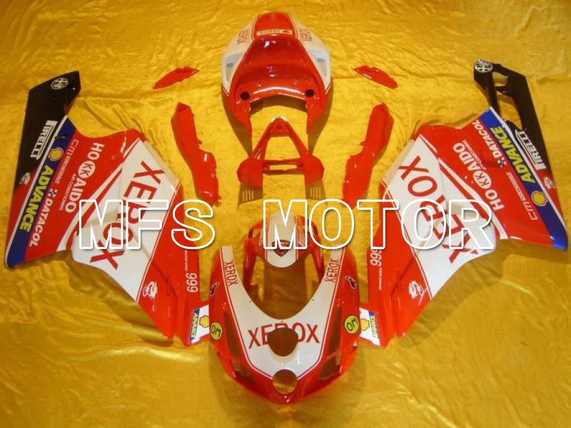 Ducati 749 / 999 2003-2004 Injection ABS Fairing - Xerox - Red White - MFS4655 - Fairings Kit
