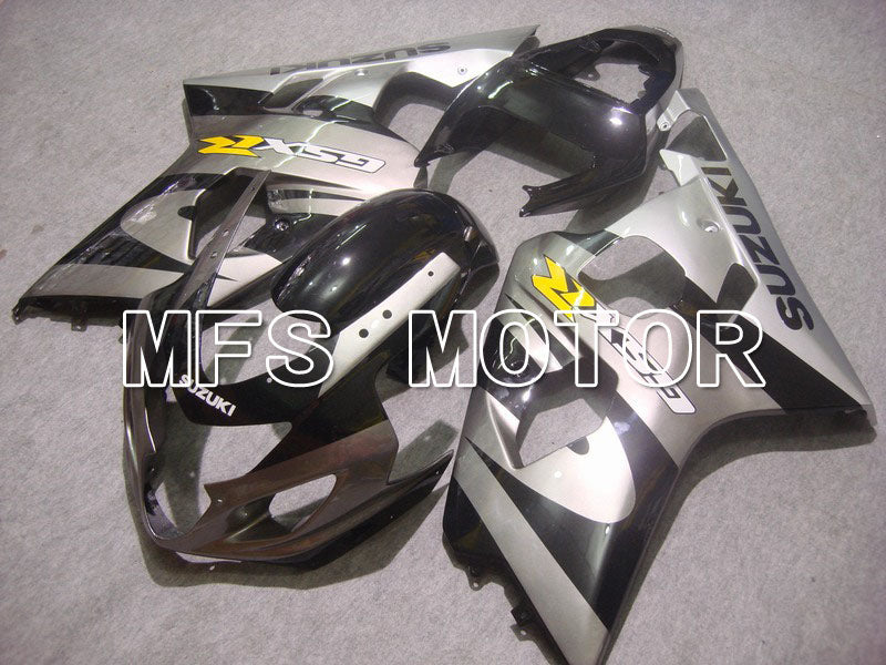 Suzuki GSXR600 GSXR750 2004-2005 Injection ABS Fairing - Factory - Black Silver - MFS4772 - Fairings Kit
