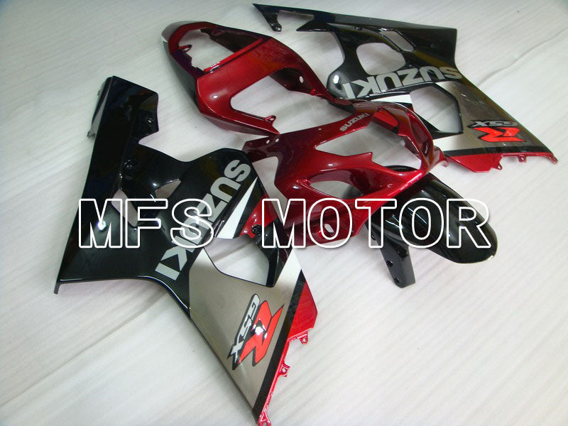 Suzuki GSXR600 GSXR750 2004-2005 Injection ABS Fairing - Factory - Black Silver Red wine color - MFS4822 - Fairings Kit