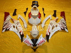 Yamaha YZF-R6 2006-2007 Injection ABS Fairing - Flame - Red White - MFS5310 - Fairings Kit
