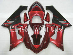 Kawasaki NINJA ZX6R 2005-2006 Injection ABS Fairing - Factory Style - Black Red - MFS5693 - Fairings Kit