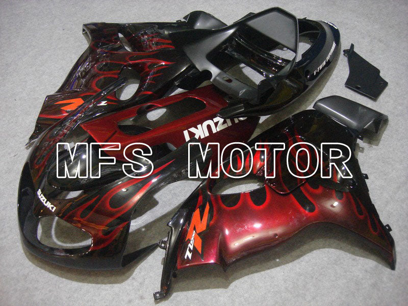 Suzuki TL1000R 1998-2003 Injection ABS Fairing - Flame - Red Black - MFS5806 - Fairings Kit